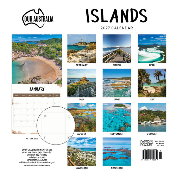 Our Australia Islands Calendar 2027