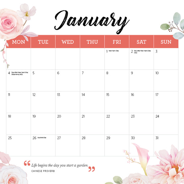 Our Australia Life is a Garden Calendar 2027