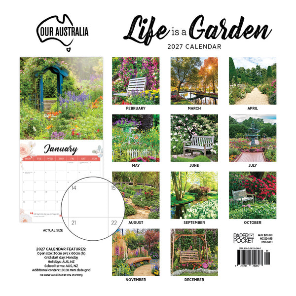 Our Australia Life is a Garden Calendar 2027