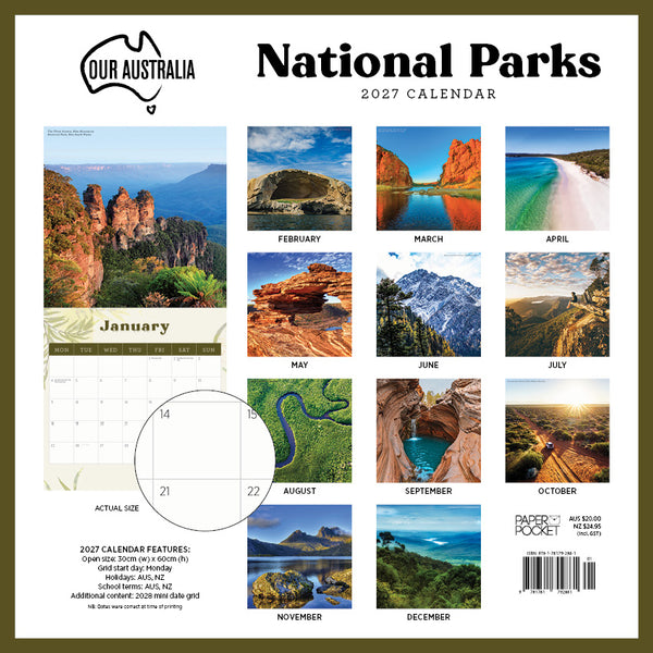 Our Australia National Parks Calendar 2027