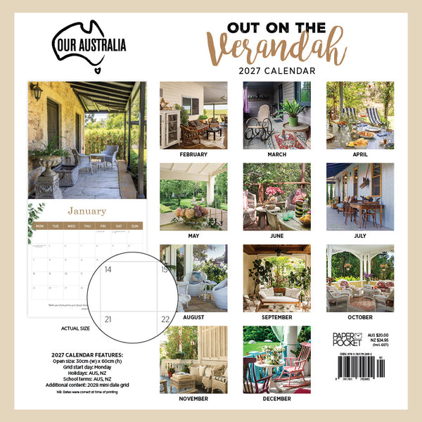 Our Australia Out on the Verandah Calendar 2027
