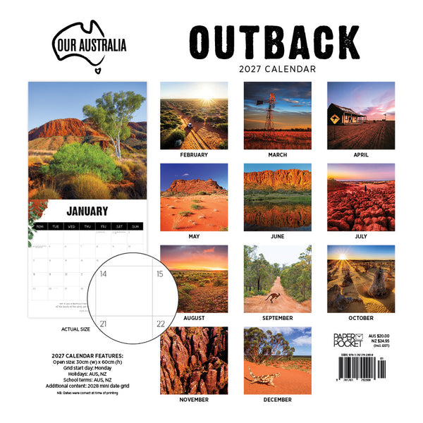 Our Australia Outback Calendar 2027