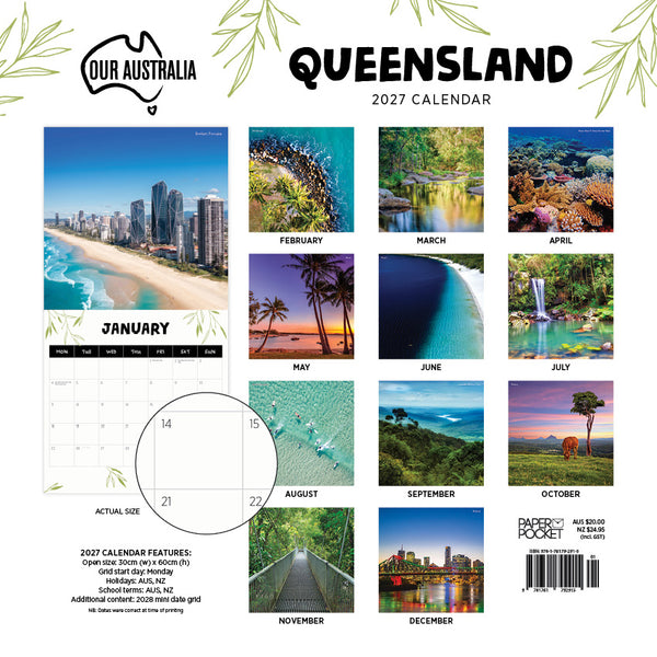 Our Australia Queensland Calendar 2027