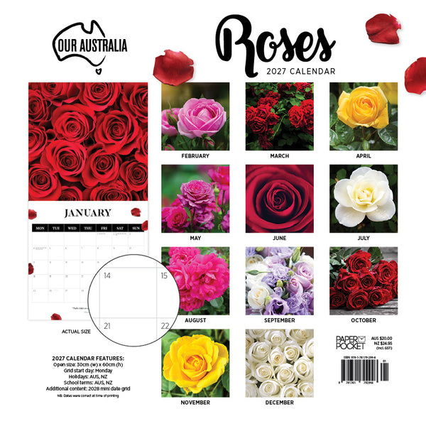 Our Australia Roses Calendar 2027