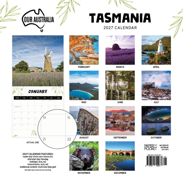 Our Australia Tasmania Calendar 2027