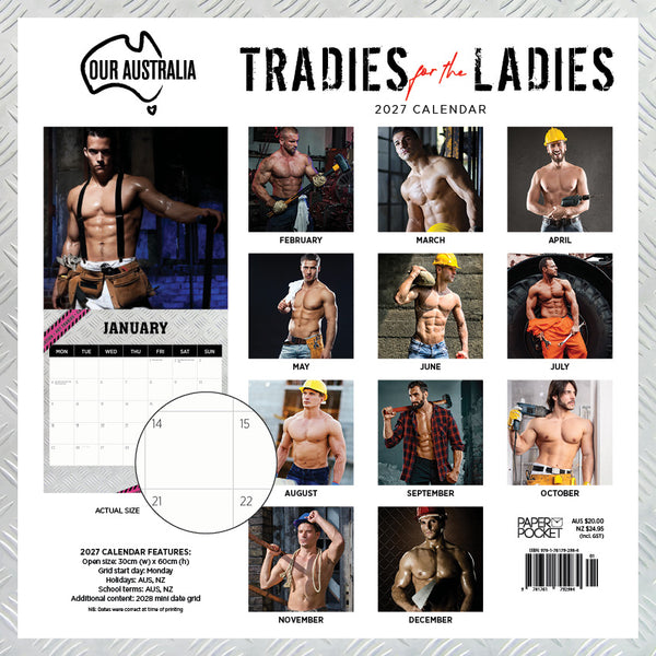 Our Australia Tradies for the Ladies Calendar 2027