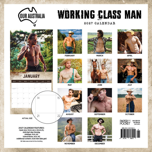 Our Australia Working Class Man Calendar 2027
