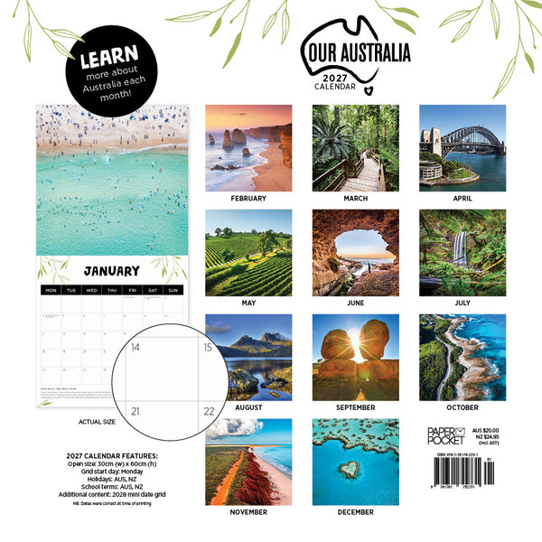 Our Australia Calendar 2027
