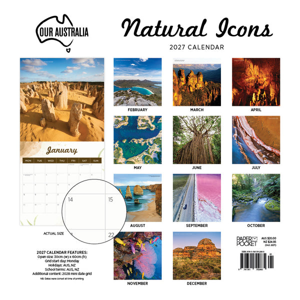 Our Australia Natural Icons Calendar 2027