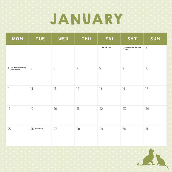 Rescue Cats Calendar 2027