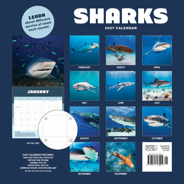 Sharks Calendar 2027