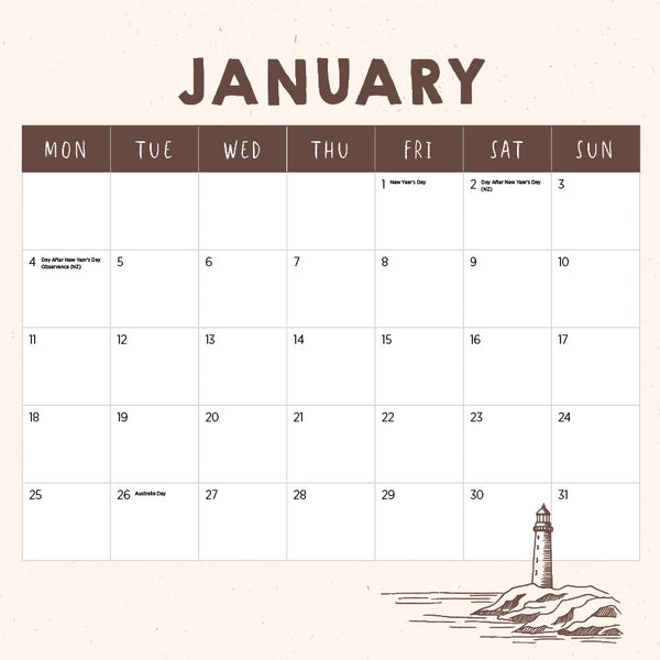 The Happy Quokka Calendar 2027