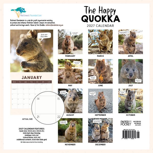 The Happy Quokka Calendar 2027