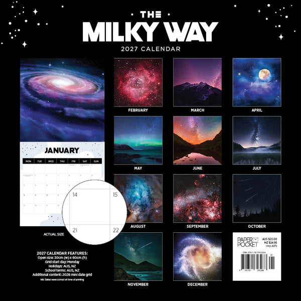 The Milky Way Calendar 2027
