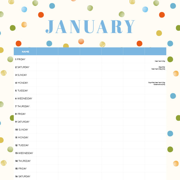The Monthly Planner Calendar 2027
