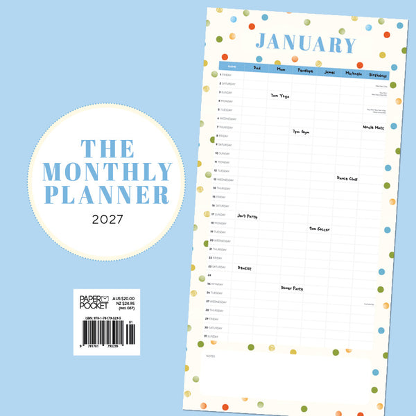 The Monthly Planner Calendar 2027