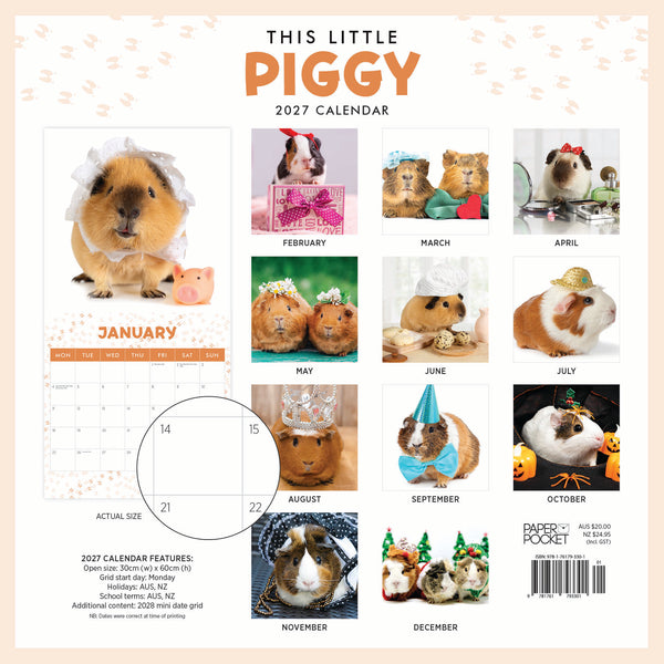 This Little Piggy Calendar 2027