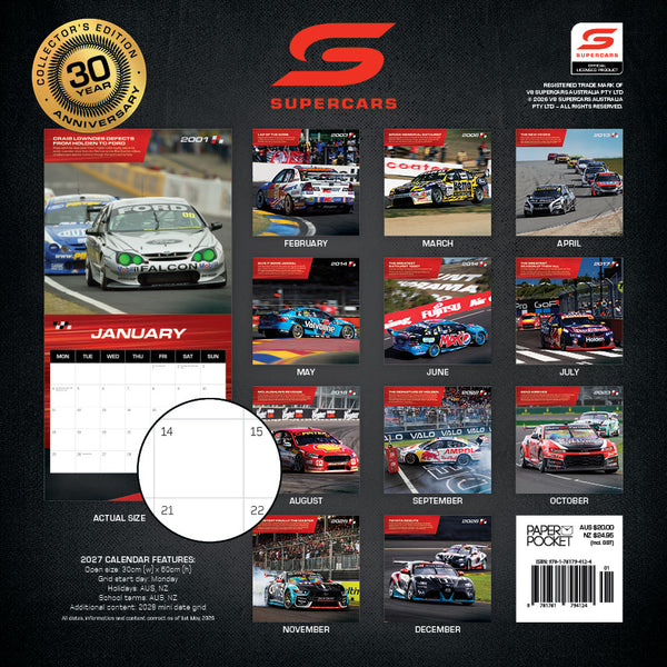 V8 Supercars Calendar 2027