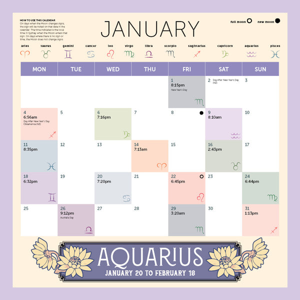 Wellbeing Astrology Calendar 2027