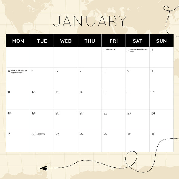 Wonders of the World Calendar 2027