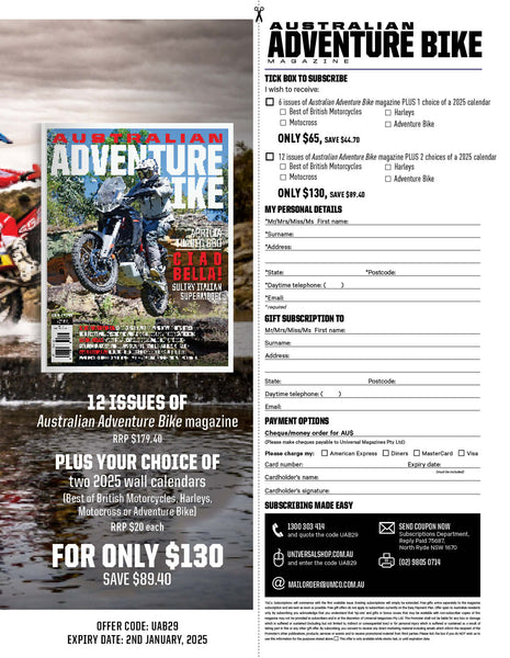 Australian Adventure Bike Magazine Issue 29