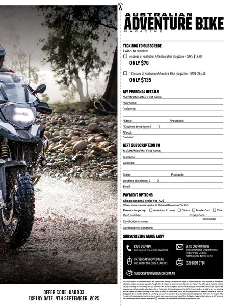 Australian Adventure Bike Magazine Issue 33