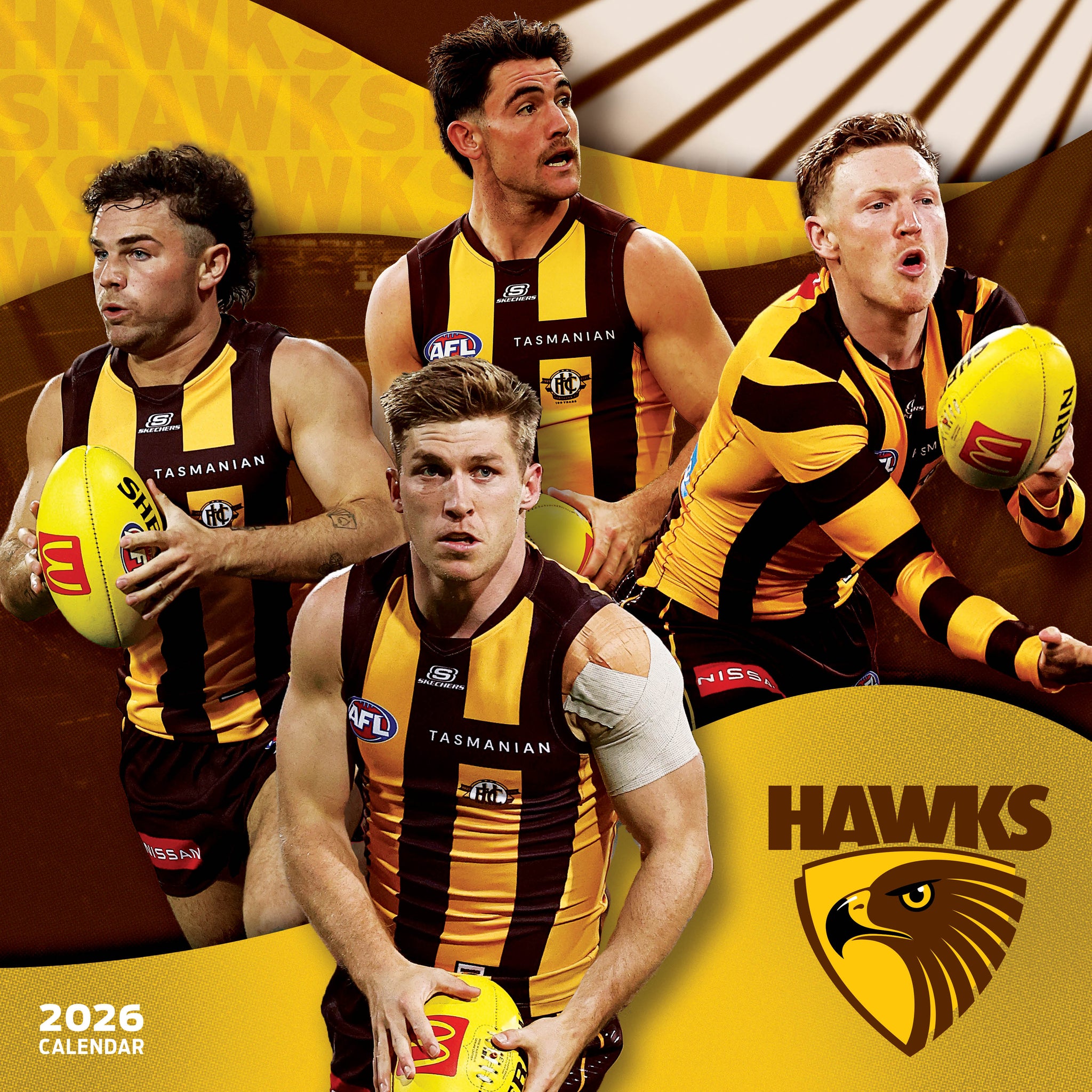 AFL Hawthorn Hawks 2026 Calendar