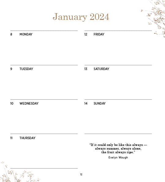 2024 Australian Country Collections Diary