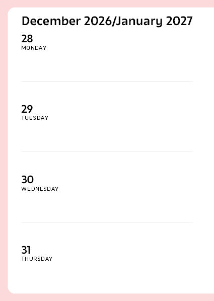 WellBeing Inspirations 2027 Diary