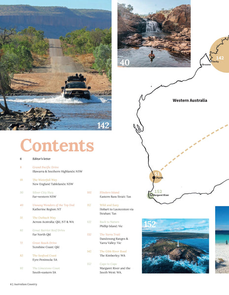 Australian Country Road Trips Issue 4: Travel Guide with 15 Iconic Journeys