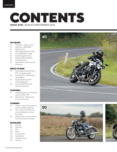 Australian Road Rider Magazine Issue 185