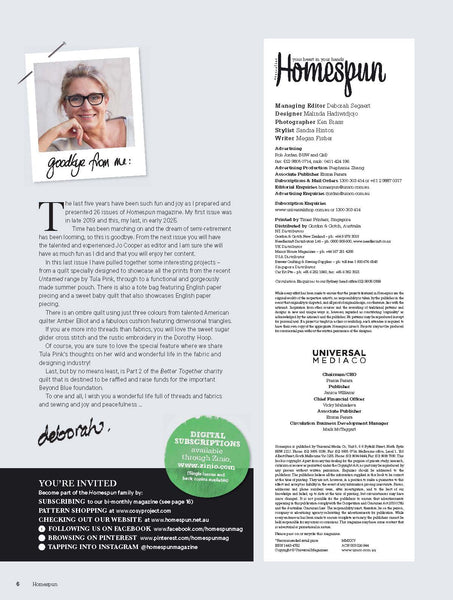 Homespun Magazine Issue 26.1