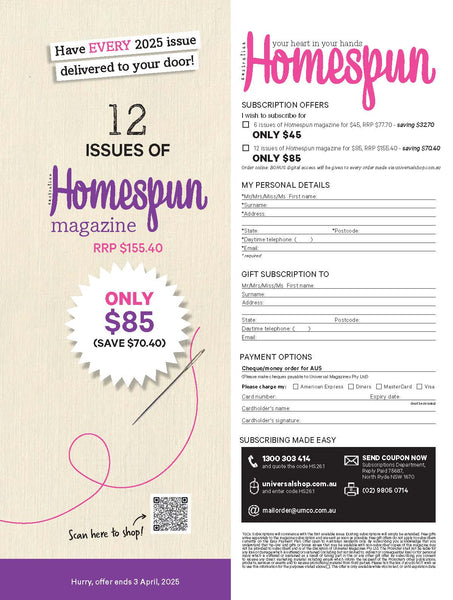 Homespun Magazine Issue 26.1