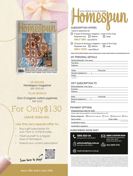 Homespun Magazine Issue 26.2