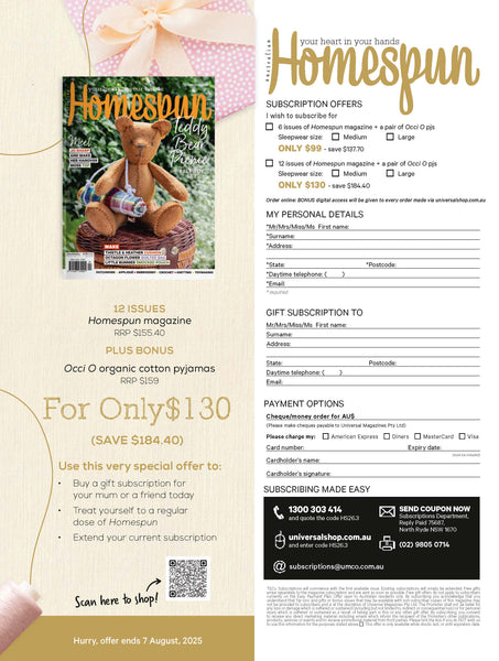 Homespun Magazine Issue 26.3