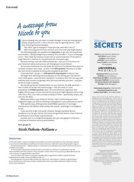 Money Secrets by Nicole Pedersen-McKinnon, Your Financial Freedom Guide