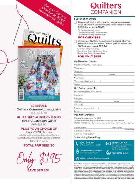 Quilters Companion Magazine Issue 136