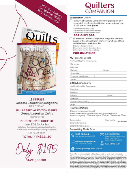 Quilters Companion Magazine Issue 137