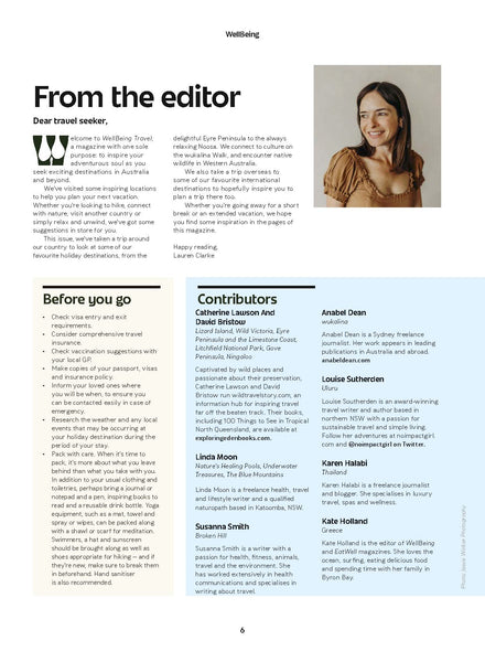 Wellbeing Travel Issue 2: 14 Destinations of Your Dream