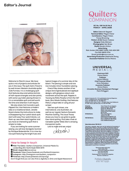 Quilters Companion Magazine Issue 132