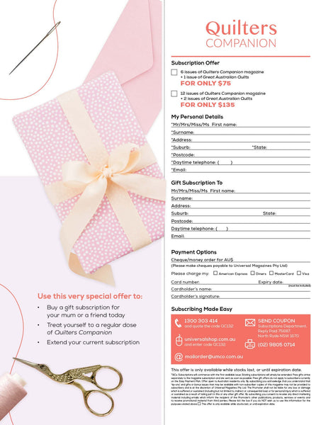 Quilters Companion Magazine Issue 132