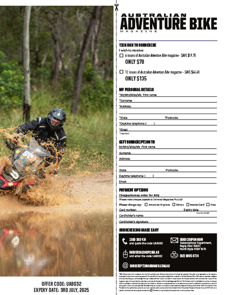 Australian Adventure Bike Magazine Issue 32