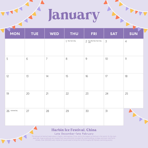 Worlds Best Festivals 2026 Calendar