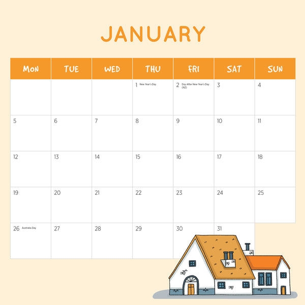 World's Most Colourful Neighborhoods 2026 Calendar