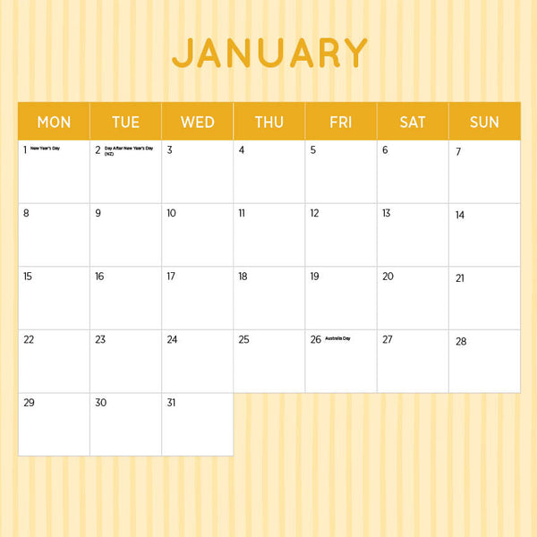 2024 Animal Friends Calendar – Month Overview