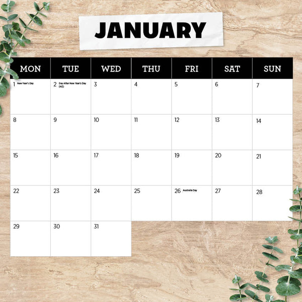 2024 Australia's Raw Beauty Calendar – Month Overview