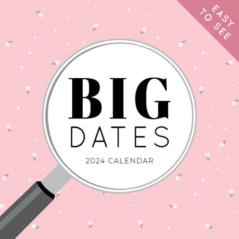 2024 Big Dates Easy To See Calendar – Cover Image