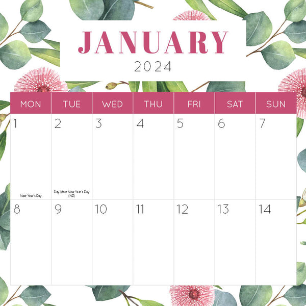 2024 Big Dates Easy To See Australiana Calendar – Internal Image