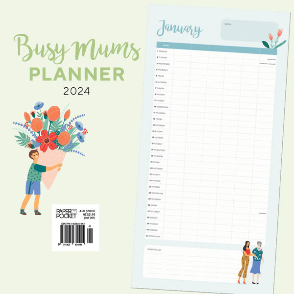 2024 Busy Mum’S Planner Calendar – Back Cover