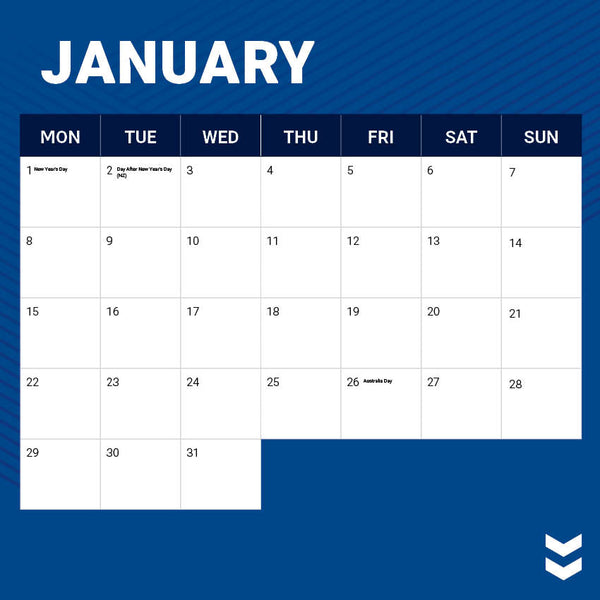 2024 Nrl Canterbury Bankstown Bulldogs Calendar – Month Overview